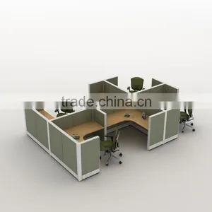 Modular Office Trading Desk With Fabric Partition(T8-Series) thumbnail-1