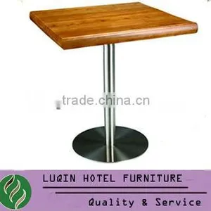 FoShan Wooden Marble Dining Table/ Metal Wood Dining Table (LQ-R52) thumbnail-1