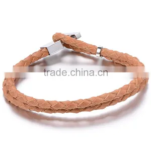 Stainless Steel Geniune Leather Bracelet Pokemon go Bracelet thumbnail-2