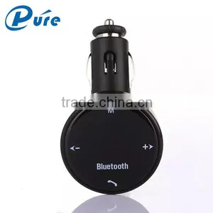 Universal A2DP Wireless Bluetooth Car Kit Hands Free TF/SD MP3 Player Remote Control FM Transmitter Modulator USB Charger thumbnail-1