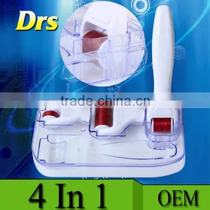 1.5mm New Design Cheap Derma Roll 4 In 1 0.5mm Derma Roller System With 3 Replaceable Skin Rollers Needle Skin Roller thumbnail-4