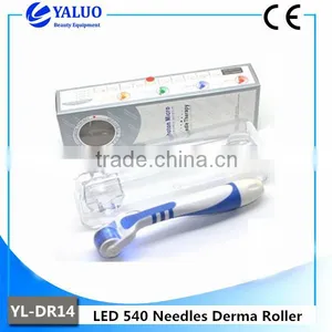 YALO 540 Needles 4 Colors Facial Skin Roller With Led Micro Needle thumbnail-1