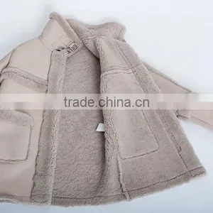 High Quality Women's Fashion Sheepskin Coat With Pockets thumbnail-6