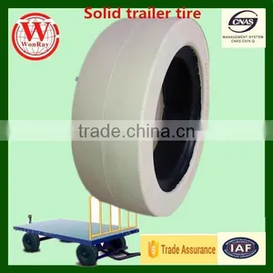 Airport Luggage Trolley Wheel Semi Trailer Solid Tires 4.00-8 2.00-8 thumbnail-1