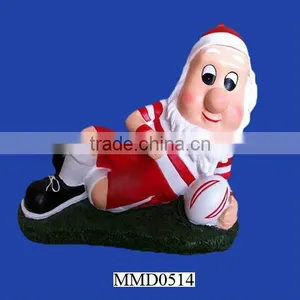Elaborate Lying Down Rugby Personalized Resin Gnome thumbnail-1