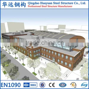 Large Span Prefab Steel Structure Multi-story Office Building thumbnail-4