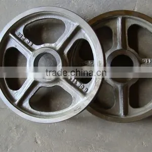ISO 9001-2008 v Belt Pulley Four Spoked Style Iron Cast Parts,crane Castings Parts,cast Iron thumbnail-1