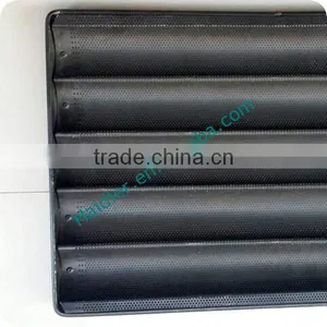 Aluminum Alloy 5 Grooves 400*600 Perforated Teflon Coated Baguette Tray/ French Bread Baking Tray thumbnail-3