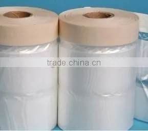 Pretaped Plastic Wrap For Car Painting Covering Masking Tapes Masking Film thumbnail-1