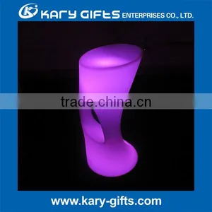 Used Led Bar Furniture, Rgb Color Illuminated Bar Chair Led Counter Height Stools thumbnail-1