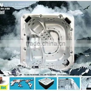 Hot Sale Outdoor Massage Spa Whirlpool Spa With 2 Loungers-(A860) thumbnail-1
