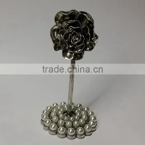 Desktop Pearl Jewelled Business Card Holder thumbnail-1