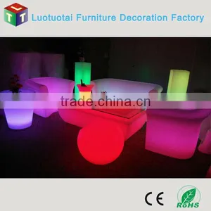 Commercial Living Room 16 Color Change Led Sofa Set With Tea Table thumbnail-1
