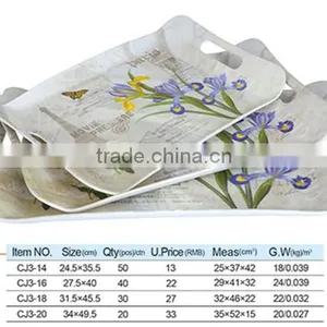 (W23.5XL33cm) Melamine Handle Tray thumbnail-4