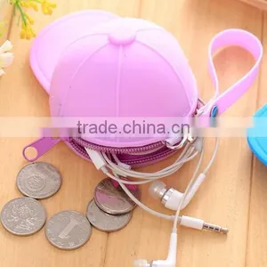 Cy277 Creative Small Silicone Hat Coin Purse Cute Kids Cartoon Mini Wallet Kawaii Bag Coin Pouch Children Purse thumbnail-2