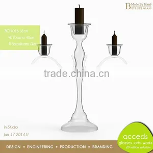 Wholesale Cheap Tall Glass Candle Holders thumbnail-1
