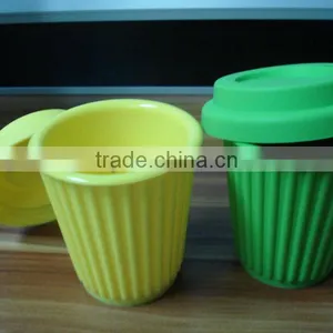 100% Food Grade Hot Sale Silicone Mug With Lid thumbnail-1