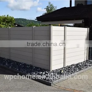 Horizontal Wood Fence Outdoor Garden WPC Fence Guardrail Wpc Handrails Wood Plastic Composite Fence thumbnail-2