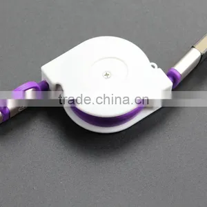 Custom Logo Printed Retractable 2 in 1 USB Data/Sync Charger Cable for Gift Promotion thumbnail-3