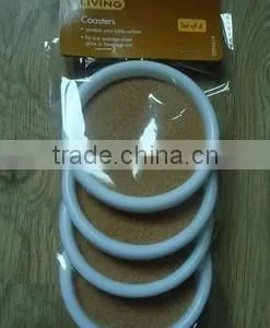 Hot Selling Round Shape 4pcs Coffee Cup Cork Mat Set thumbnail-1