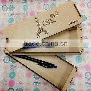 Wooden Lovely Writing Case,cute Student Pencil Case thumbnail-2