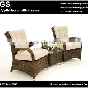 Wicker PE Rattan Outdoor Coffee Table and Chair thumbnail-1