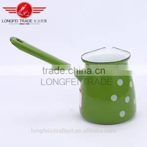 New Color White Point Decal Enamel Cookware Coffee Cup/milk Pot thumbnail-3