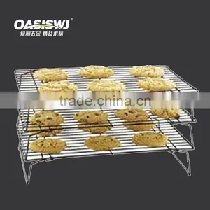 3 Tiers Metal Bread Cooling Rack, Black Wire Cooling Rack thumbnail-1
