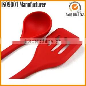 Silicone Turner Spatula Spoonula Mixing Spoon Slotted Spoon Ladle Kitchen Cooking Set Silicone Kitchen Utensil Set thumbnail-5