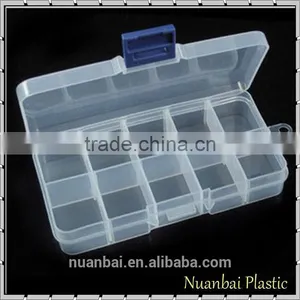 10 Adjustable Clearly Crafts Storage Stock Case Box Clear Jewelry Plastic Box With Compartments thumbnail-1