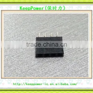 2.54 4PIN Female Row 2.54mm Pitch Single Row Female 1 * 4Pin 4 Core Plastic High H = 8.5mm Female Line Connector thumbnail-1