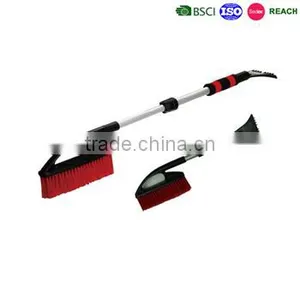 Extendable Aluminum Handle Snow Brush With Ice Scraper thumbnail-1