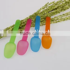 Plastic Bent Gram Spoon in Many Colors thumbnail-1