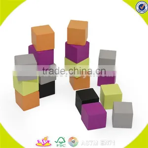 Wholesale Simple Style Wooden Geometric Building Blocks Hottest Geometric Building Blocks Toy W13A015 thumbnail-6