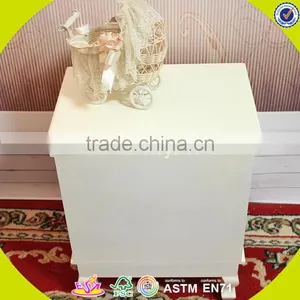 2017 New Design White Wooden Bathroom Storage Cabinets High Quality Solid Wooden Bathroom Storage Cabinets W08H066 thumbnail-3