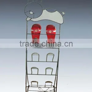 128-11 Rabbit Shape Head Metal Wire Shoe Stand thumbnail-1