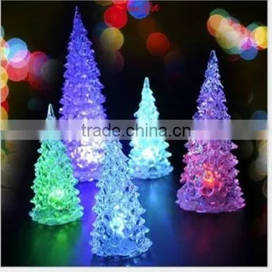 Cheap 2016 New LED 7 Colors Changing Acrylic Christmas Tree Night Light Lamp Home Decor Gift thumbnail-1