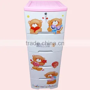 Happy Bear Kids Plastic Wardrobe thumbnail-6