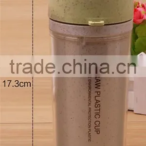 L00012 Europe Most Popular Wheat Material Pink Lid Plastic Joyshaker Water Bottle/plastic Water Bottle From Yiwu thumbnail-6
