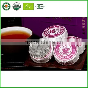 Handmade Ripe Puer Tea 5g Mini Tuo Tea Cooked pu er Cha Chinese Gifts Food Box Menghai Glutinous Rice Fragrant thumbnail-5