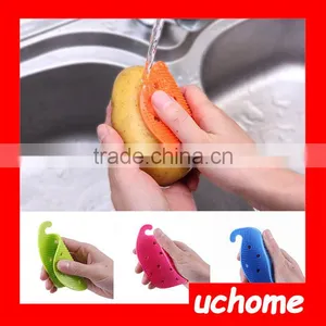 UCHOME Kitchen Tool Fruits Vegetables Potatoes Scrubber Protect Cleaning Brush thumbnail-1