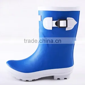 Coloful Rubber Rain Boots With Middle Tube Style thumbnail-1