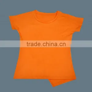 Ladies Basic T-Shirt_100% Organic Cotton Comfortable Baby T-shirt and Organic Printed Long Sleeve and Short Sleeve T-shirt With thumbnail-4