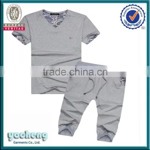 Wholesale Cotton/polyester Plain Bulk Tracksuit Mens Sportsuit Cotton Cheap Mens Sport Suit thumbnail-1