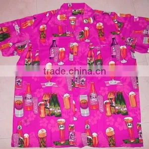 Beer Bottle Print Hawaiian Shirts thumbnail-6