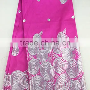 2017 Hot Selling African Raw Silk George Fabric India George Wrappers thumbnail-2