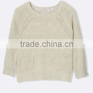 High Quality Baby Sweater Design With Patch Pocket Mock Button (BKNB31) thumbnail-1