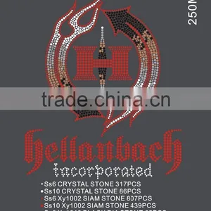 Custom All Kinds of Text and Patterns Hot Fix Rhinestone Made in China thumbnail-5