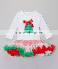 Lovely Girls Christmas Wear TuTu Dresses Red Pettiskirts Tulle Dress thumbnail-3