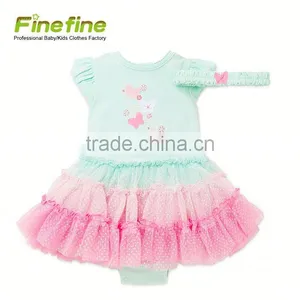 Lovely Patern Baby Clothes Cute Baby Romper With Dress thumbnail-3